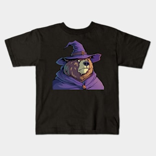 Grizzly as Witch - Grizzly Bear Halloween Kids T-Shirt